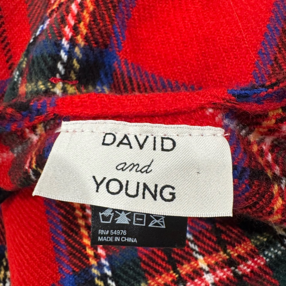 Tuckernuck David and Young Red and Blue Plaid Accessory - Picture 2 of 3